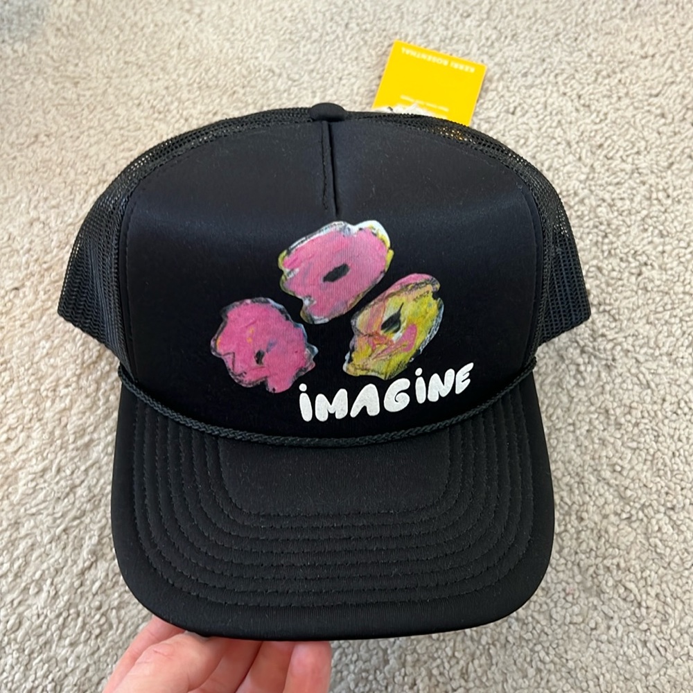 Kerri Rosenthal Imagine trucker hat